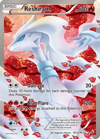 Reshiram (Full Art) Legendary Treasures: Radiant Collection Pokemon card
