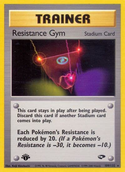 Resistance Gym Gym Challenge Pokemon card