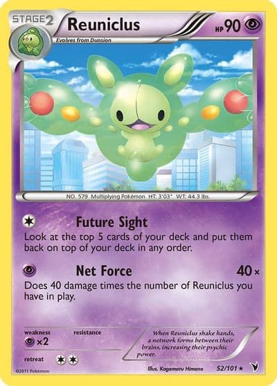 Reuniclus (52) Noble Victories Pokemon card