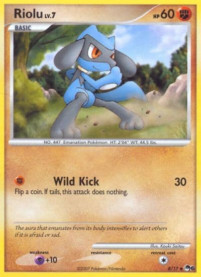 Riolu POP Series 6 Pokemon card