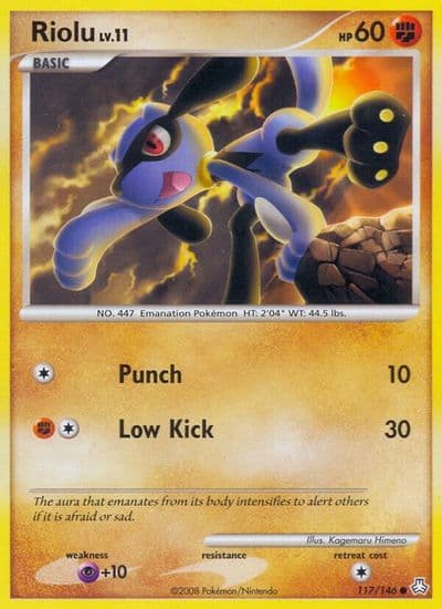 Riolu Legends Awakened Pokemon card