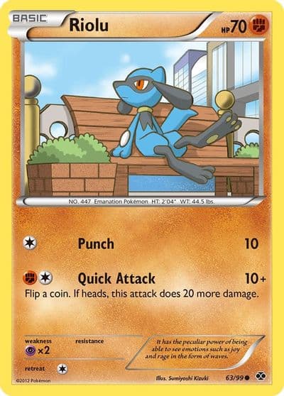 Riolu Next Destinies Pokemon card