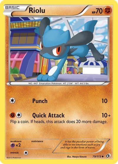 Riolu Legendary Treasures Pokemon card