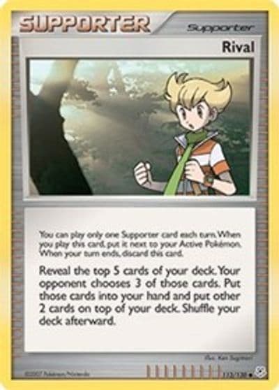 Rival Diamond and Pearl Pokemon card