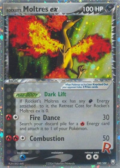 Rocket's Moltres ex Team Rocket Returns Pokemon card