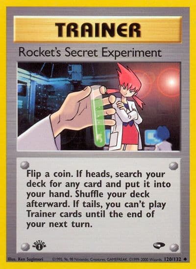 Rocket's Secret Experiment Gym Challenge Pokemon card
