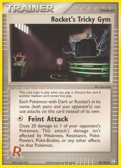 Rocket's Tricky Gym Team Rocket Returns Pokemon card