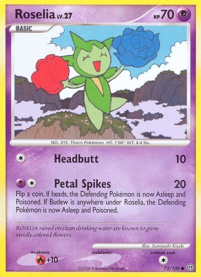 Roselia Stormfront Pokemon card
