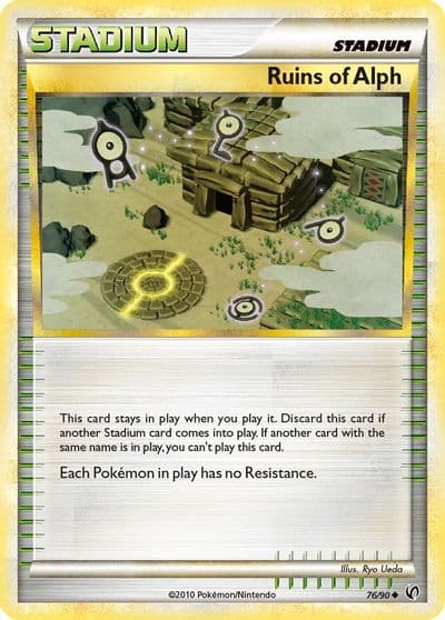 Ruins Of Alph Undaunted Pokemon card