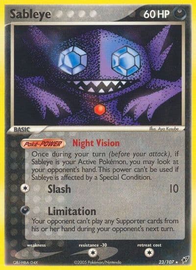 Sableye Deoxys Pokemon card