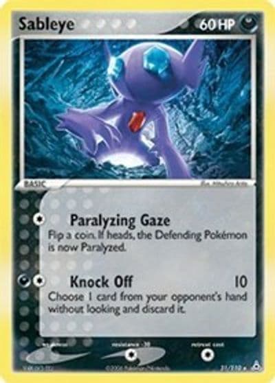 Sableye Holon Phantoms Pokemon card
