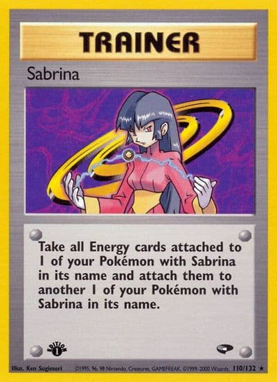 Sabrina (110) Gym Challenge Pokemon card
