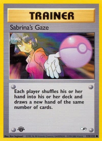 Sabrina's Gaze Gym Heroes Pokemon card