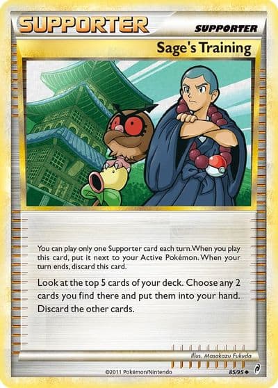 Sage's Training Call of Legends Pokemon card