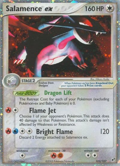 Salamence ex Deoxys Pokemon card