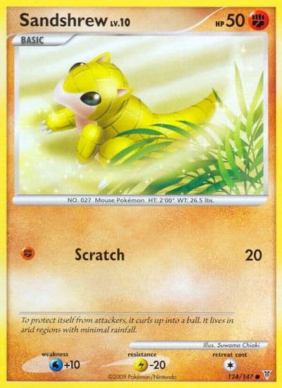 Sandshrew Supreme Victors Pokemon card