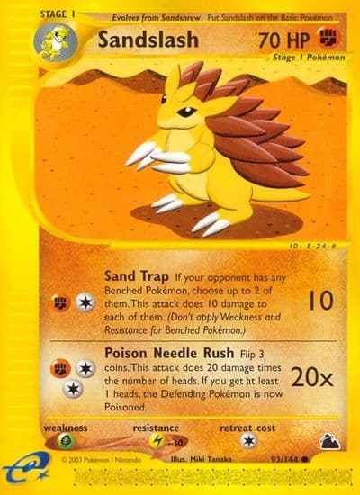 Sandslash Skyridge Pokemon card