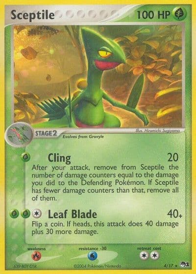 Sceptile POP Series 1 Pokemon card