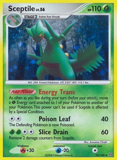 Sceptile Stormfront Pokemon card
