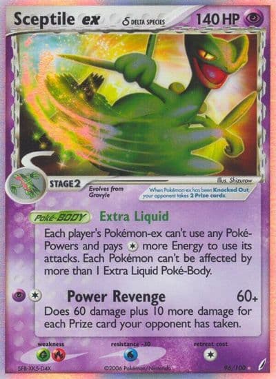 Sceptile ex (Delta Species) Crystal Guardians Pokemon card