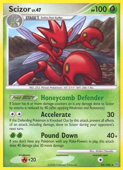 Scizor Stormfront Pokemon card