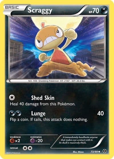 Scraggy Next Destinies Pokemon card