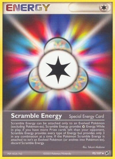 Scramble Energy Deoxys Pokemon card
