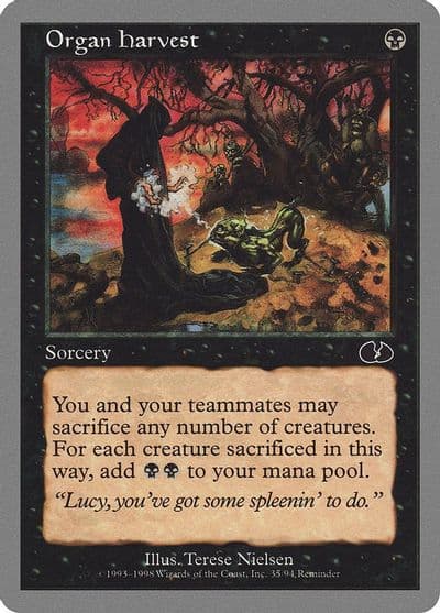 Organ Harvest Unglued Magic card