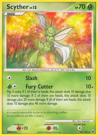 Scyther Majestic Dawn Pokemon card