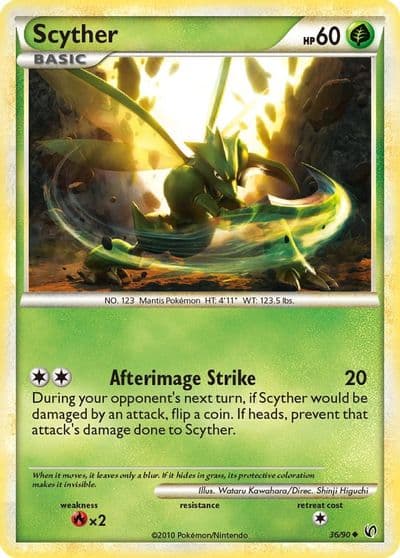 Scyther (36) Undaunted Pokemon card