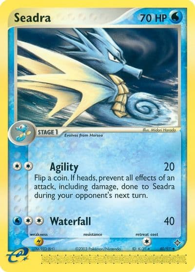Seadra Dragon Pokemon card