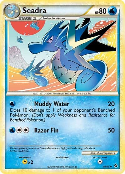 Seadra Unleashed Pokemon card