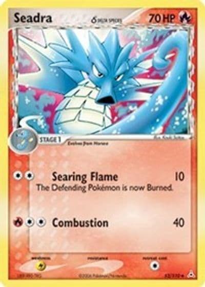 Seadra (Delta Species) Holon Phantoms Pokemon card