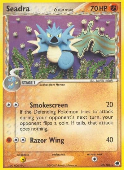 Seadra (Delta Species) Dragon Frontiers Pokemon card