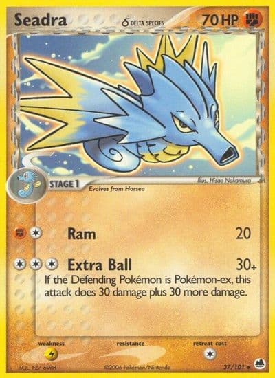 Seadra (Delta Species) Dragon Frontiers Pokemon card