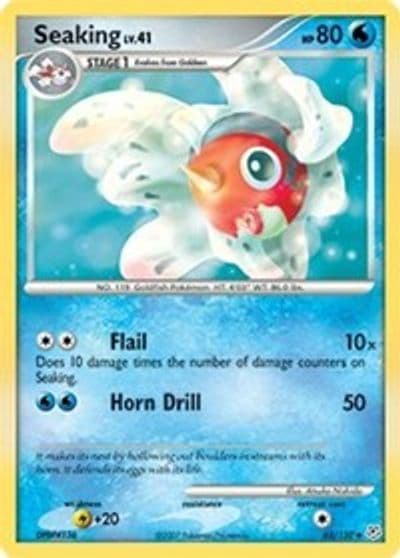 Seaking Diamond and Pearl Pokemon card