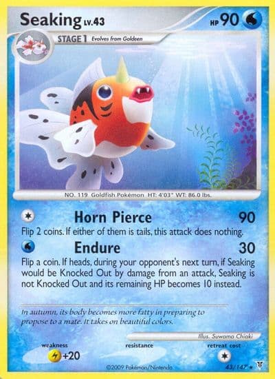 Seaking Supreme Victors Pokemon card