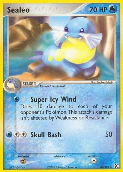 Sealeo Hidden Legends Pokemon card