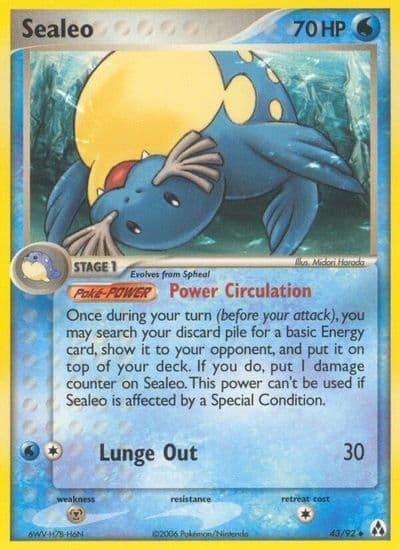 Sealeo Legend Maker Pokemon card