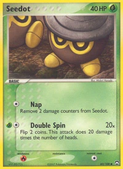 Seedot Power Keepers Pokemon card