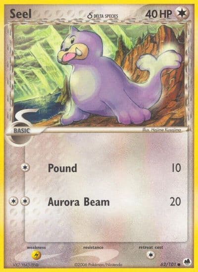 Seel (Delta Species) Dragon Frontiers Pokemon card