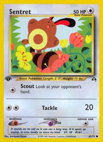Sentret Neo Discovery Pokemon card