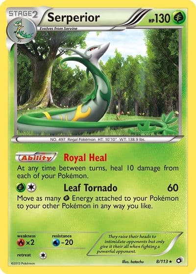Serperior Legendary Treasures Pokemon card