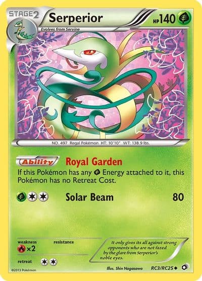 Serperior Legendary Treasures: Radiant Collection Pokemon card