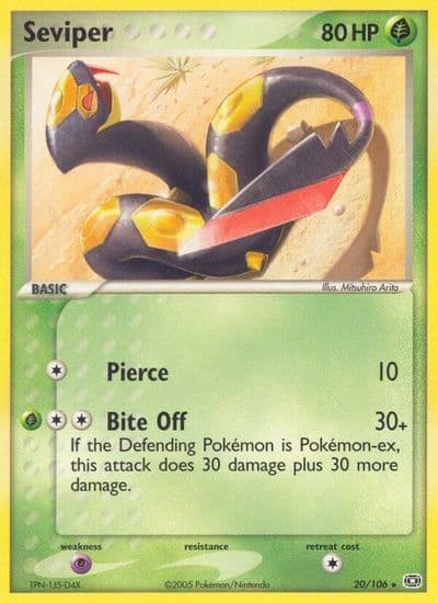 Seviper Emerald Pokemon card