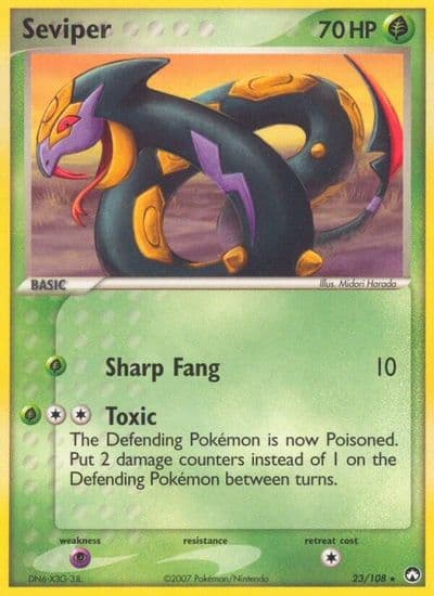 Seviper Power Keepers Pokemon card
