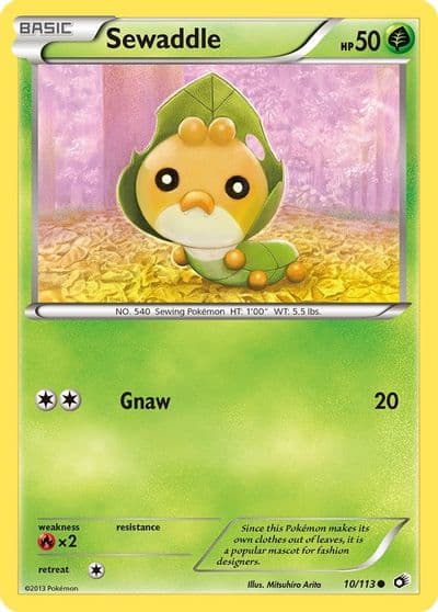 Sewaddle (10) Legendary Treasures Pokemon card