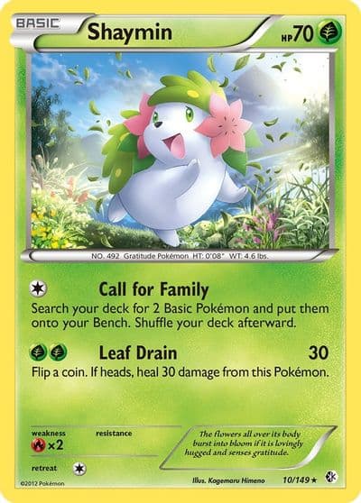 Shaymin Boundaries Crossed Pokemon card