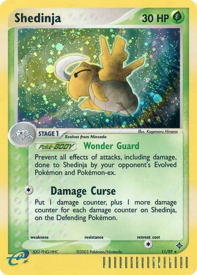 Shedinja Dragon Pokemon card