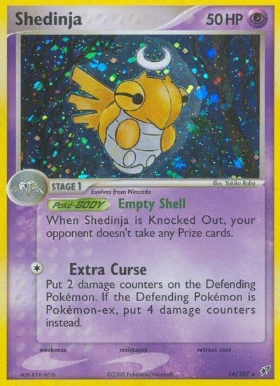 Shedinja Deoxys Pokemon card